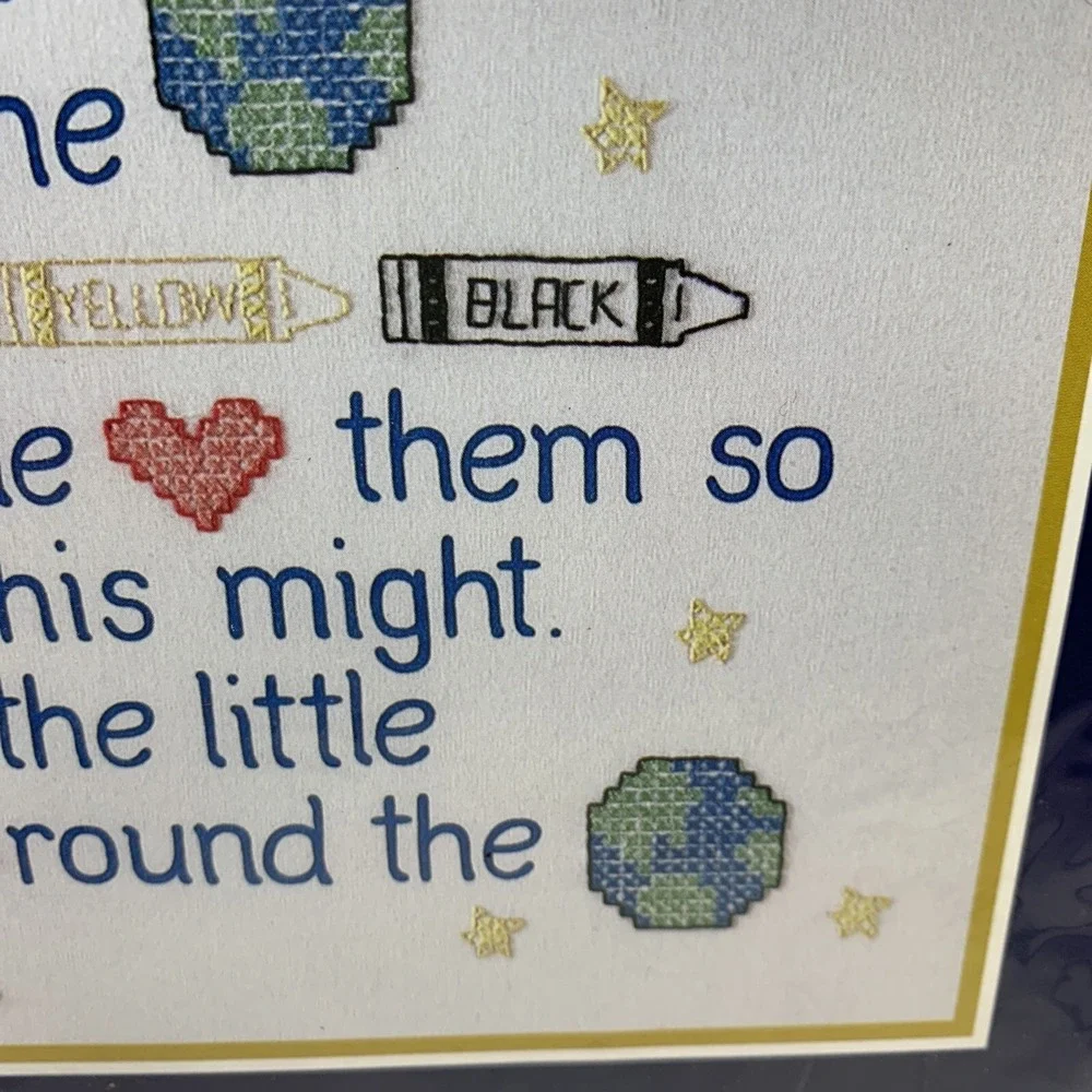 NIP Bucilla Stamped Cross Stitch Kit All The Little Children 42745 Jesus NEW HTF